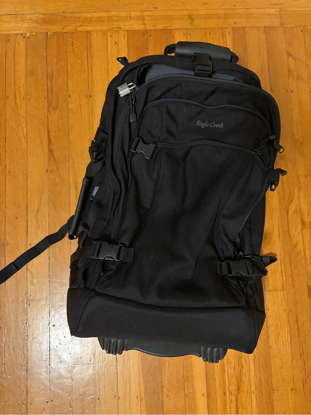 Eagle Creek Latitude Switchback convertible backpack rolling suitcase black EUC